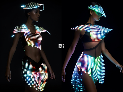 led发光服装设计