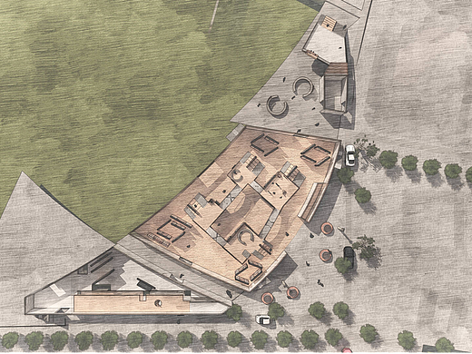 三年生課題ー図書館設計 「本× 町のリビング」