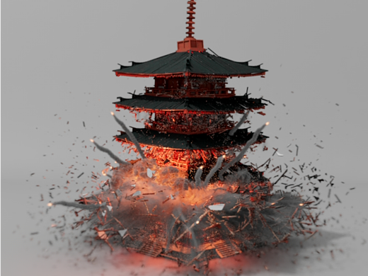HOUDINI RBD FRACTURE刚体破碎爆炸烟雾特效NUKE合成