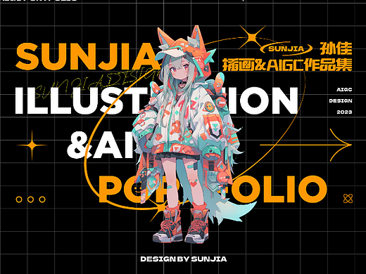 AIGC&插画设计应用作品集