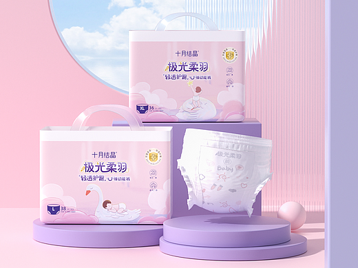 十月结晶母婴用品渲染详情