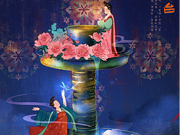 关于国家文物的插画创作