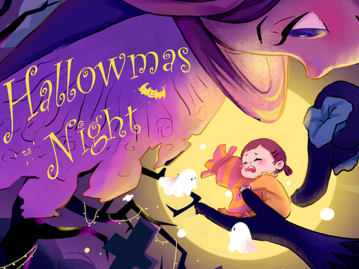 不給糖就搗蛋（個(gè)人主頁(yè)-ZNjY4NzYwOTY=） - 兒童插畫 - 站酷設(shè)計(jì)師是江不吃姜原創(chuàng)素材 - 站酷ZCOOL