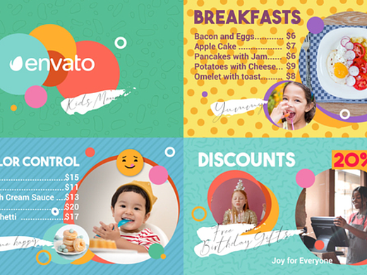 AE模板|可爱儿童培训兴趣班开业宣传教育学习学校片头