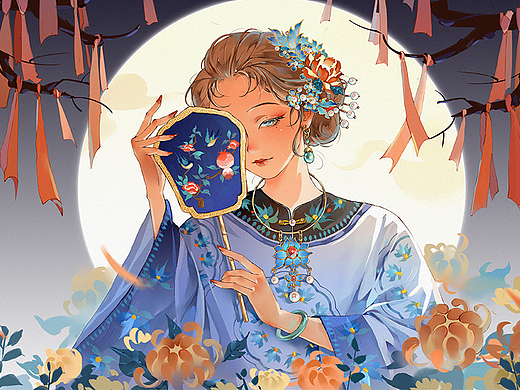 古風(fēng)創(chuàng)作之《清》（個人主頁-ZNjc2NjkyNjA=） - 創(chuàng)作習(xí)作 - 站酷設(shè)計師賣湯圓的小二哥原創(chuàng)素材 - 站酷ZCOOL