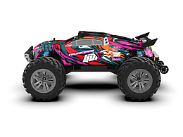 模型车车壳涂装，大脚卡车贴纸设计