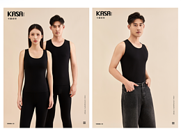 无袖保暖背心内衣服装案例 | 电商详情页模特图