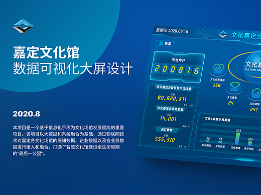 嘉定文化馆大数据屏设计