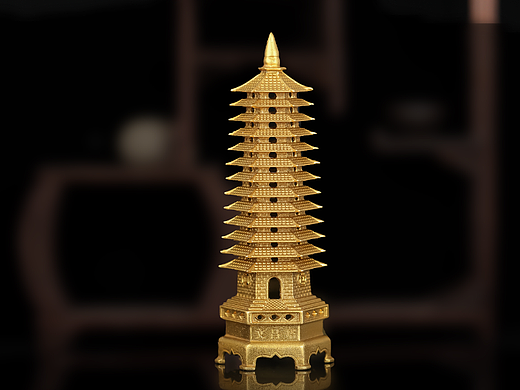 【摆件/挂件/黄铜文昌塔/黄铜镜子】（个人主页-ZNjA5NzEzMTI=） - 产品摄影 - 站酷设计师咸鱼下锅原创素材 - 站酷ZCOOL