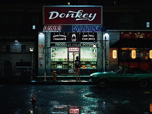 C4D三维场景制作——午夜街道