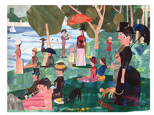 #世界名画100#《拼贴静止人生》