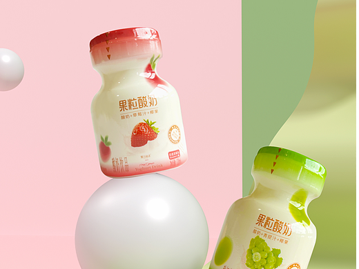 果粒酸奶包装