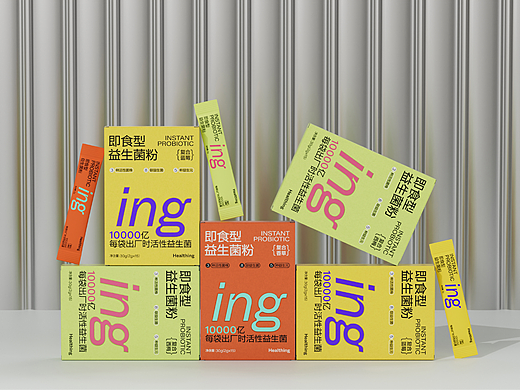 Healthing即食型益生菌粉包装升级