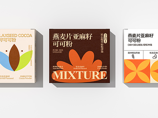包装设计｜燕麦片亚麻籽可可粉