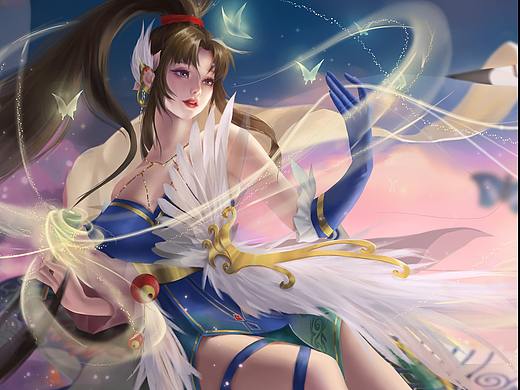 三国杀【一将成名-国潮典韵】-张璇  纸鸢雏燕皮肤