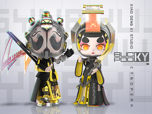 潮玩IP | Bucky&Pooky赛博戏曲2077系列盲盒