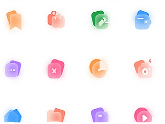 毛玻璃图标设计（个人主页-ZNjU3OTQ3MzY=） - 图标 - 站酷设计师墨夜DSJ原创素材 - 站酷ZCOOL