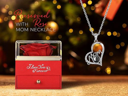 圣诞节亚马逊玫瑰花饰品全案视觉设计