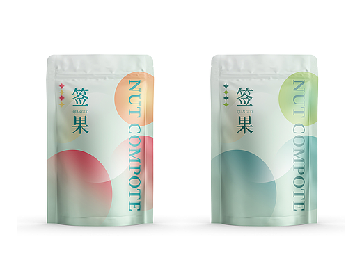 坚果零食通用包装袋设计效果展示