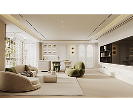 奶油風(fēng)格客餐廳