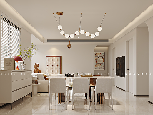 现代极简——白龙马效果图