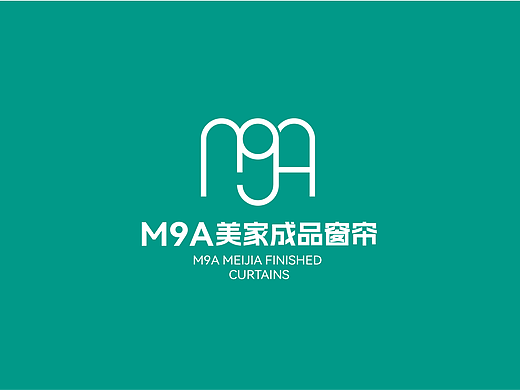 窗帘行业标志设计-M9A美家