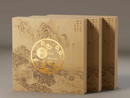 定制中秋礼盒-国风月饼盒，古韵古香中秋送礼首选