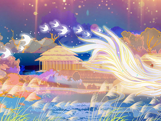 第九屆博博會鄭州展廳——玄鳥生商劇（個人主頁-ZNjE4MjU2MTI=） - 商業(yè)插畫 - 站酷設(shè)計(jì)師喵美心善草燈原創(chuàng)素材 - 站酷ZCOOL