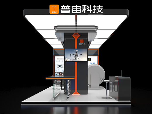 酷黑展位设计