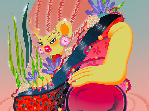 原创插画 | 鞋子里长出的花