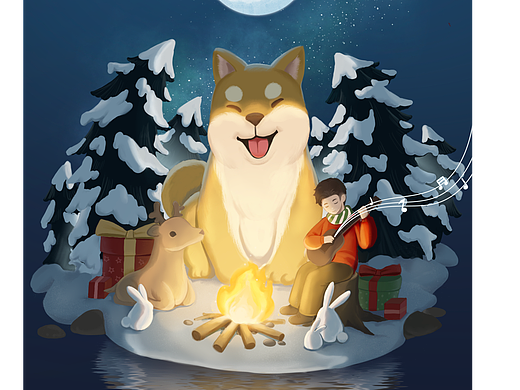 圣诞节插画海报