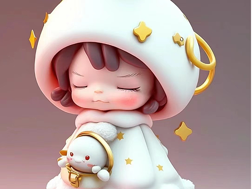 如何成为IP手办建模师，今天做的是斗篷小女孩