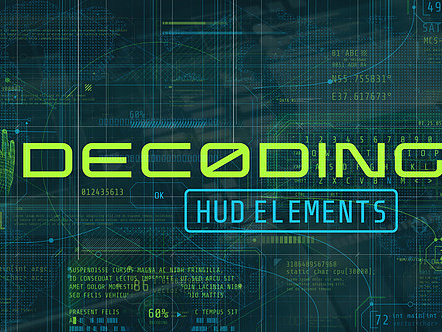 AE模板|高科技HUD界面元素电影游戏介绍预告片片头