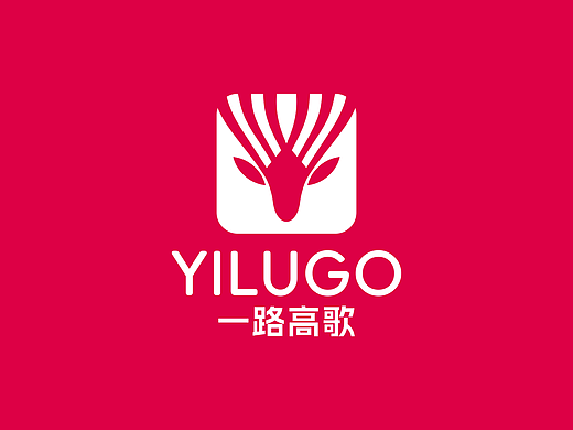 一路高歌旅游俱乐部标志设计