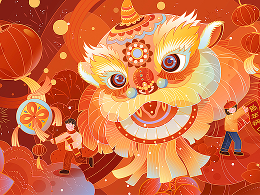 国风春节插画
