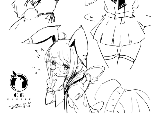 202200808 兔兔OC速写