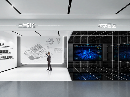 某2000㎡产业园规划展馆，设计施工落地。