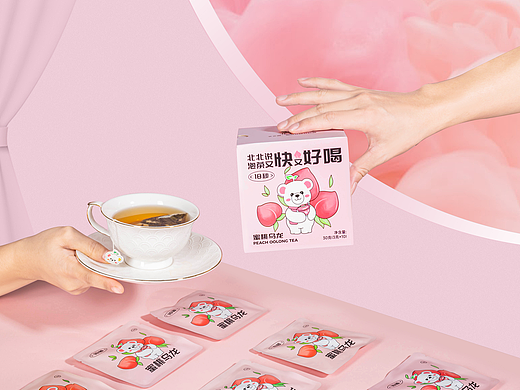 车比视觉丨蜜桃乌龙丨茶包拍摄