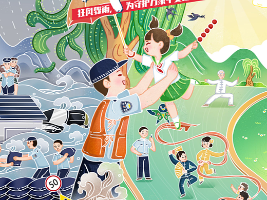 中国人民警察节 H5海报