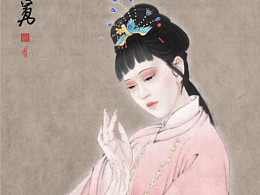 古風(fēng)美女寫生練習(xí)