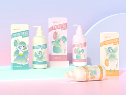 鍍晨設(shè)計(jì)×艾立絲 | 小膜仙少女風(fēng)洗護(hù)包裝設(shè)計(jì)