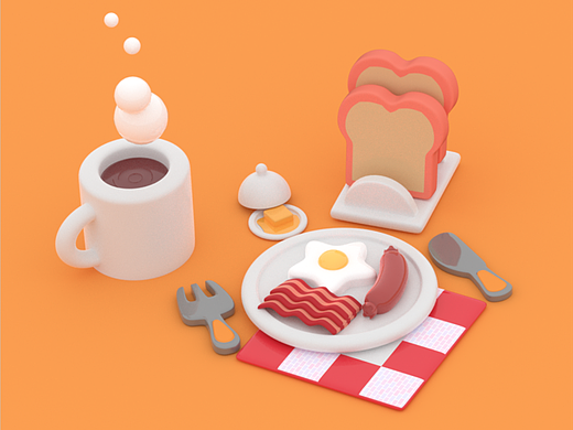 早餐（个人主页-ZNjMwMDQ5OTY=） - 场景 - 站酷设计师白大壮原创素材 - 站酷ZCOOL