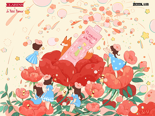 邂逅粉嫩多巴胺少女：狐狸的花园