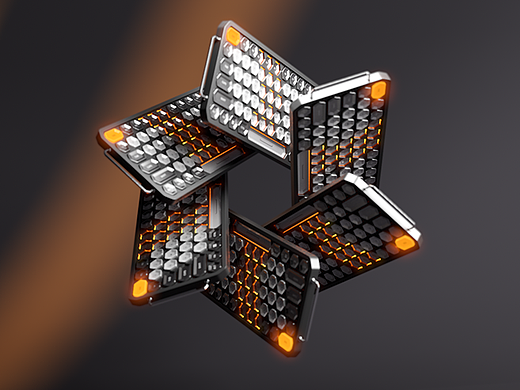 c4d键盘动画