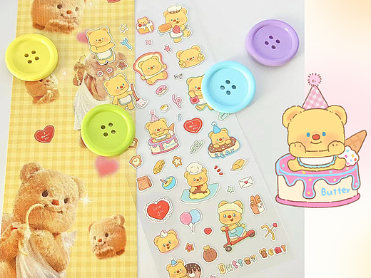 黄油小熊文创周边设计
