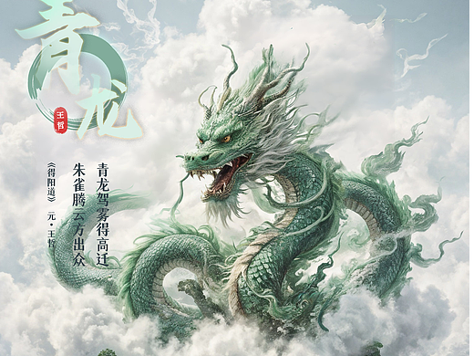 古诗入画——关于神兽的诗词