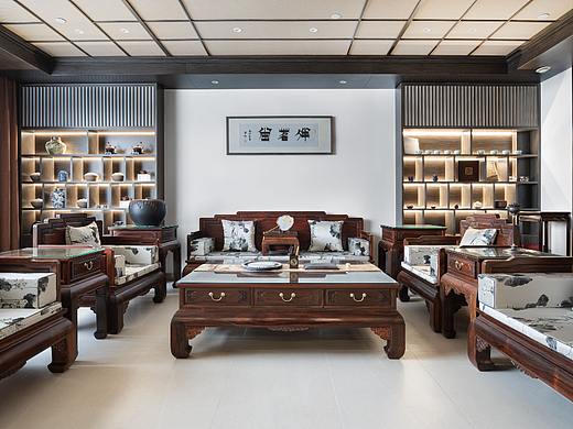 石家庄八马茶业新中式实景