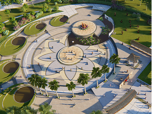 从化鸿飞广场园林景观设计方案