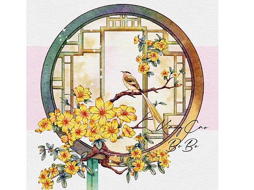 原创水彩插画小品/ke授权