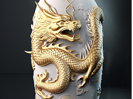 十二生肖白酒包裝--龍